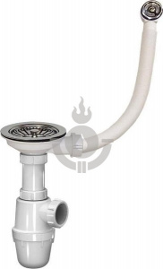Сифон для кухни AQUATTRO 3 1/2"х40 с кругл переливом