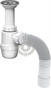 Сифон для умывальника AQUATTRO 1 1/4"х40 с удл горл с т/г 40х40/50