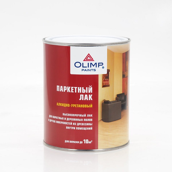 Лак паркетный OLIMP п/матовый 0,9л (6шт)