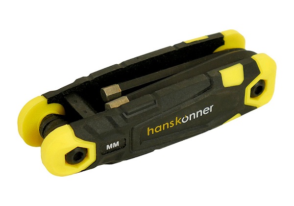 Набор ключей, шестигранные S2 8 шт. 1,5-8мм,склад.кейс Hanskonner