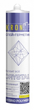 Клей-герметик KRONbuild Crystal на основе гибридных полимеров 280мл/360гр прозрач. (24шт)