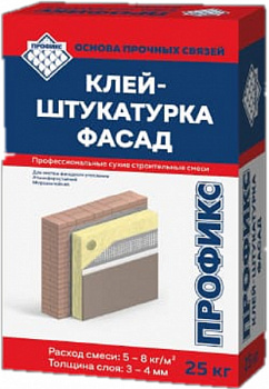 Клей-Штукатурка фасад Профикс, 25 кг (56)   