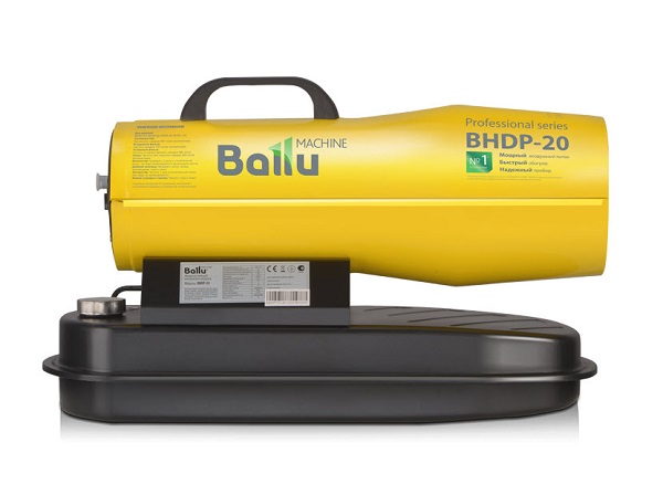 Пушка дизельная прямого нагрева Ballu BHDP-20 (20кВт, 590 м3/час, 1,6 кг/ч, 11 кг) Пушка дизельная прямого нагрева Ballu BHDP-20 (20кВт, 590 м3/час, 1,6 кг/ч, 11 кг)