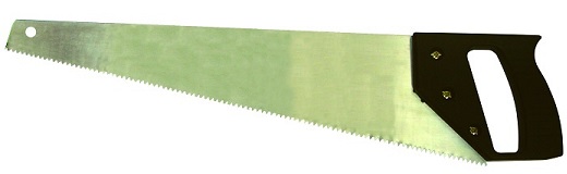 Ножовка по дереву 500мм "Стандарт", средний зуб, пласт. рук-ка / Бибер