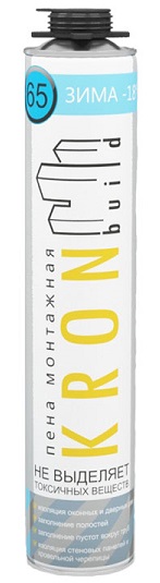Пена профес.монтажная KRONbuild Winter Standart 65, 850мл (12шт)