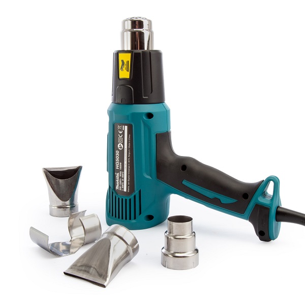 Фен MAKITA HG5030K (1600Вт, 350-500С, 300/500л/мин, 4насадки) кейс ФЦ