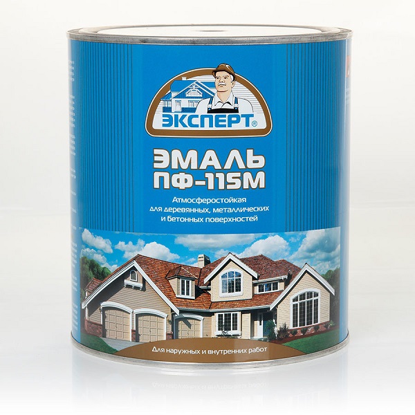Эмаль ПФ-115М ЭКСПЕРТ глянц синяя" (2,7кг; 6шт)