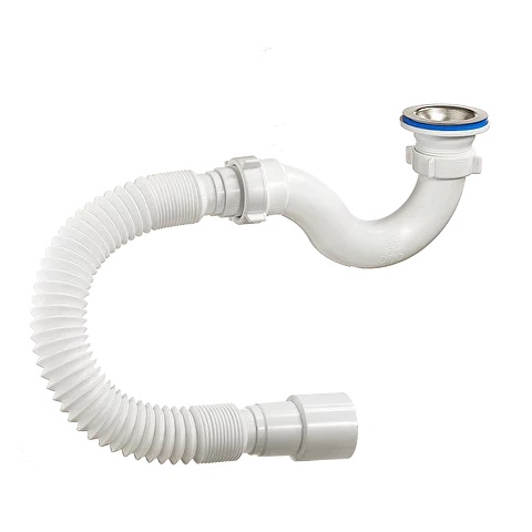 Сифон Орио для душ.поддона (А-42589) нерегулир. 1 1/2 40  с нерж.чашкой с г/трубой