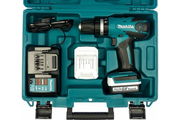 Дрель аккум.удар. MAKITA HP347DWE(14,4В, 2скор.,БЗП 10мм, 30Нм, 2х1,5Ач Li-lon) кейс ФЦ Дрель аккум.удар. MAKITA HP347DWE(14,4В, 2скор.,БЗП 10мм, 30Нм, 2х1,5Ач Li-lon) кейс ФЦ