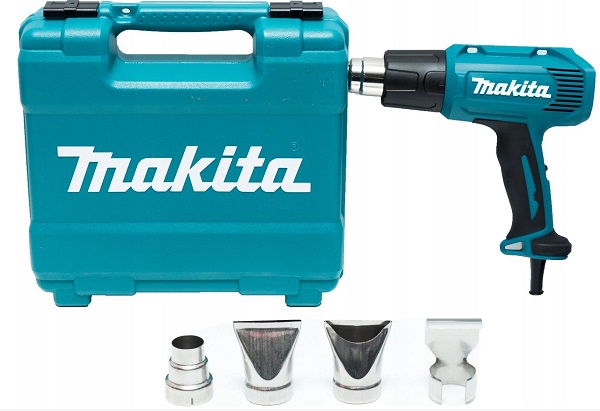 Фен MAKITA HG5030K (1600Вт, 350-500С, 300/500л/мин, 4насадки) кейс ФЦ