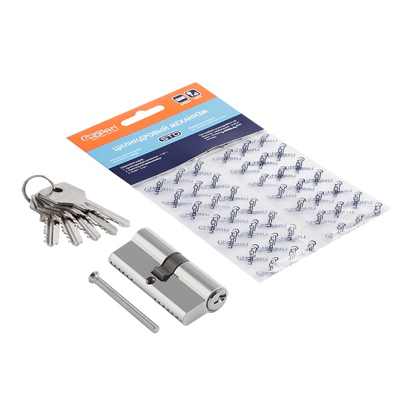 Цилиндровый механизм ЕСО-STD Z Л-70 (хром) (35-35)(ключ-ключ)