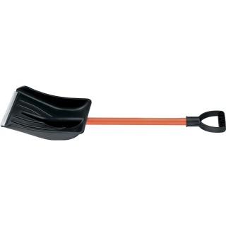Лопата для уборки снега пластиковая, 275*345*890мм, стальной черенок / Stels