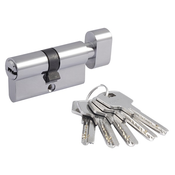 Цилиндровый механизм STD Z ЛПВ-60 (хром) (30-30)(ключ-вертушка)