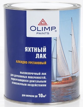 Лак яхтный OLIMP п/матовый (0,9л; 6шт) 