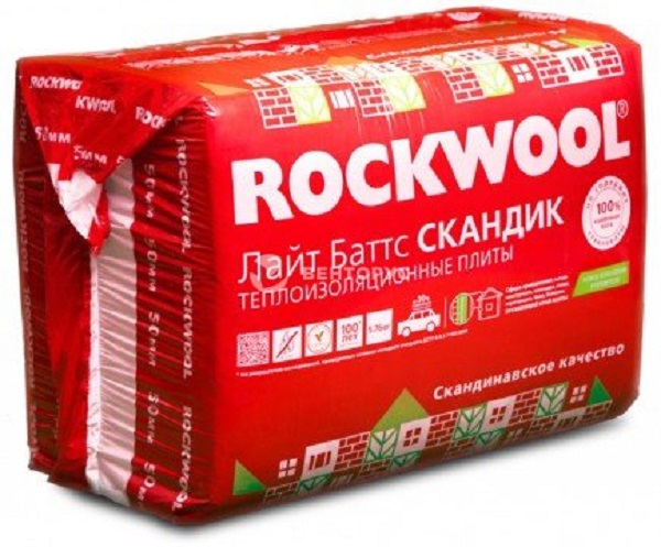 ROCKWOOL Лайт Баттс СКАНДИК (800*600*100*6шт=0,288 м3) 2,88 м2