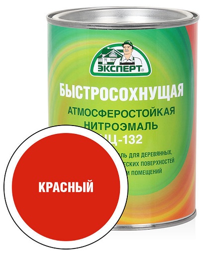 Нитроэмаль НЦ-132 ЭКСПЕРТ красная (0,7кг; 6шт)