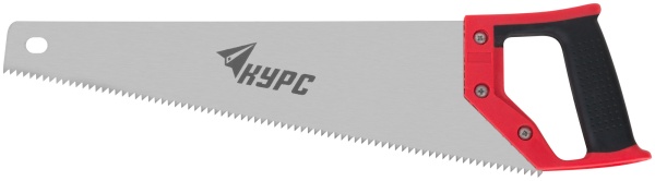 Ножовка по дереву, крупный каленый зуб - 5ТРI. 2D заточка, 500мм пласт. прорезин. ручка Ножовка по дереву, крупный каленый зуб - 5ТРI. 2D заточка, 500мм пласт. прорезин. ручка