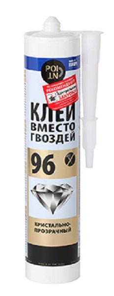 Клей вместо гвоздей POINT 96, кристально-прозрачный, 280мл (12шт)