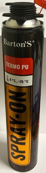 Утеплитель напыляемый профес.полиуретановый Spray-on Barton'S 750/1000мл (12шт)