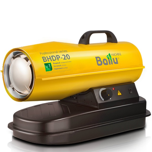 Пушка дизельная прямого нагрева Ballu BHDP-20 (20кВт, 590 м3/час, 1,6 кг/ч, 11 кг) Пушка дизельная прямого нагрева Ballu BHDP-20 (20кВт, 590 м3/час, 1,6 кг/ч, 11 кг)