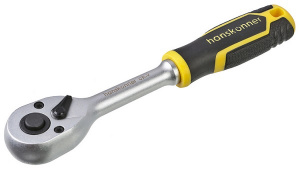 Ключ-трещотка 1/4", 90 зубов, с быстрым сбросом, CrV, Hanskonner