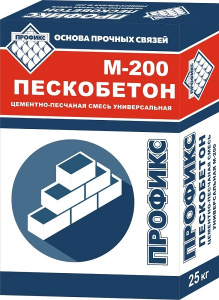 Пескобетон (Цементно-песчаная смесь) Саха-Профикс М-200, 25 кг (56) 