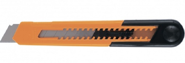 Нож 18 мм, выдвижное лезвие, пластик. усиленный корпус// Sparta