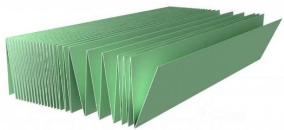 Подложка Гармошка (5,25м2) Зеленая 1050*250*3мм
