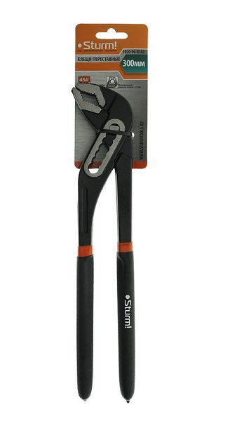 Клещи переставные 300мм (коробчатый шарнир) Sturm
