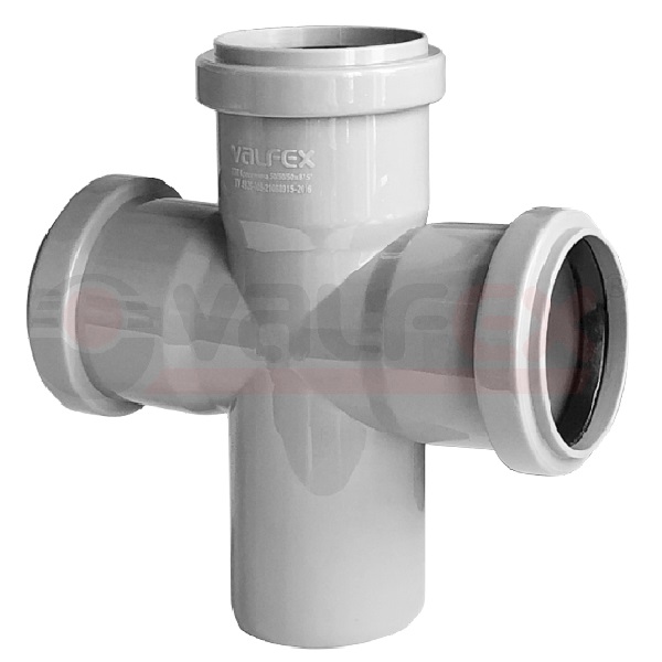 Крестовина одноплоскостная 110/110/110х87,5° вн.канализ.VALFEX 