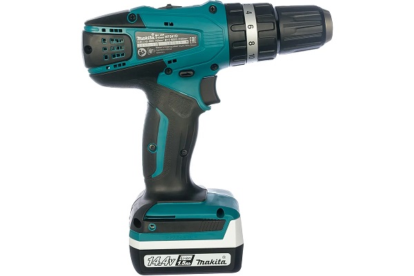 Дрель аккум.удар. MAKITA HP347DWE(14,4В, 2скор.,БЗП 10мм, 30Нм, 2х1,5Ач Li-lon) кейс ФЦ Дрель аккум.удар. MAKITA HP347DWE(14,4В, 2скор.,БЗП 10мм, 30Нм, 2х1,5Ач Li-lon) кейс ФЦ