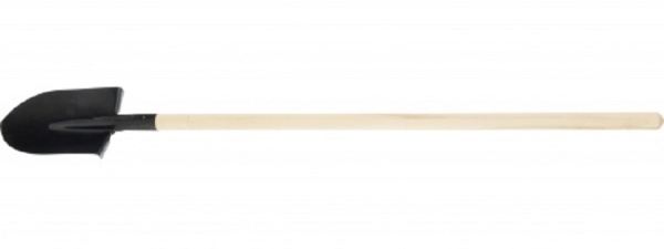 Лопата прямоугольная, 200*284*1340мм, деревянный черенок с пропиткой/ Сибртех