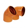 Отвод наружной канализации 45гр.х 110 РЫЖИЙ VALFEX (50)