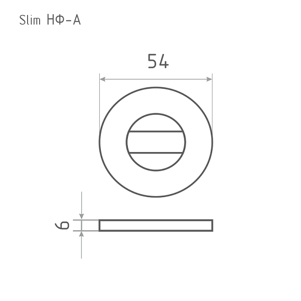 Накладка под фиксатор Slim НФ-А белый Накладка под фиксатор Slim НФ-А белый