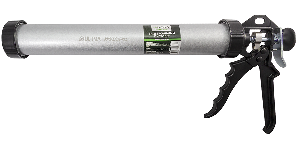Пистолет универсальный Усиленный Ultima для фолиевых туб 600мл и герметиков 310мл 