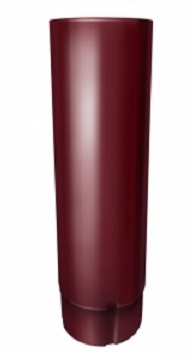 Труба водосточная GrandLine 90 1м металл RAL3005 красное вино