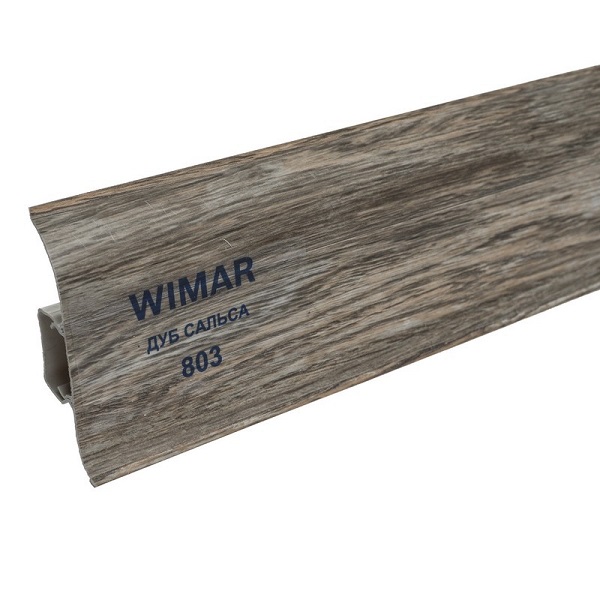 Плинтус с к.каналом WIMAR 58 мм 803 Дуб Сальса, 2,5м
