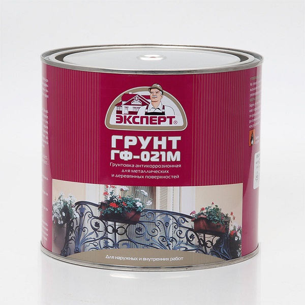 Грунт ГФ-021М ЭКСПЕРТ кр-коричневый  (2,7кг; 6шт) 
