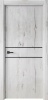 УЦЕНКА Дверное полотно Line 2 ДО (2,0 х 0,7м)Канадский дуб арктик(edge black) АКЦИЯ