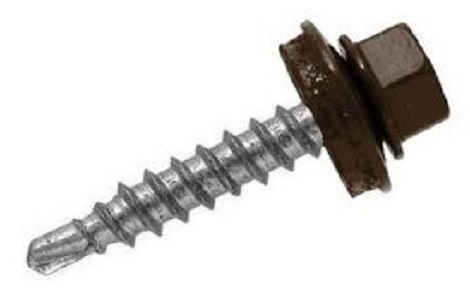 Саморез кровельный -8017- коричневый 4,8х35 (250 шт.) уп