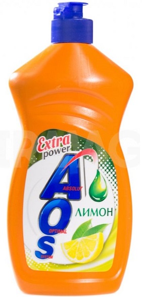 Гель д/мытья посуды AOS Лимон 450мл (20шт)