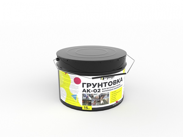 Грунтовка для бетон. полов акриловая АК-02 (15кг)  