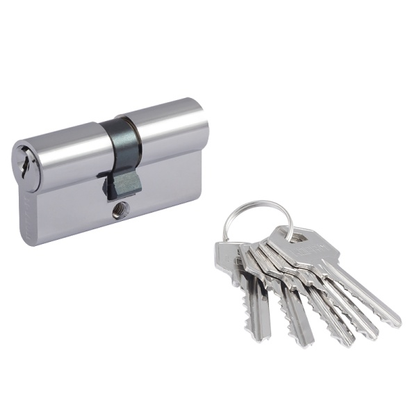 Цилиндровый механизм Л-60 (хром) (30-30)(ключ-ключ)