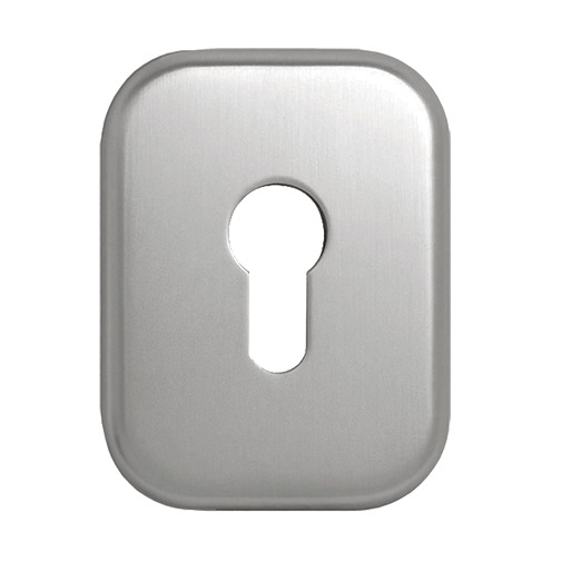 Декоративная накладка ISP МНК-А под цилиндр, вход.дверь (мат.хром)
