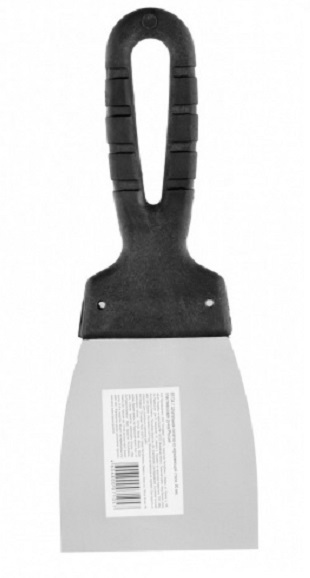 Шпательная лопатка из нержавеющей стали, 80 мм, пластмассовая ручка//Sparta