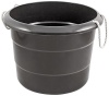 Ведро строительное пластиковое  для переноски растворов 40 л, усиленные стенки, канатные ручки