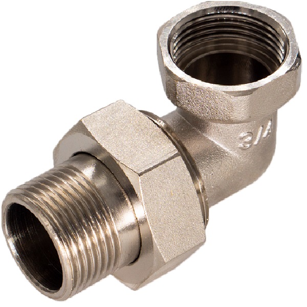 Соединитель с накид. гайкой угловой 1-1/4" г/ш CTM CRAE0114