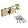 Цилиндровый механизм ЛУВ-60 (золото) (30-30)(ключ-вертушка)