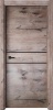 УЦЕНКА Дверное полотно Line 2 ДО (2,0 х 0,9м)Канадский дуб пацифик горизонт(edge black)