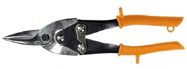 Ножницы по металлу, 250 мм, пряморежущие, обрезиненные рукоятки// Sparta